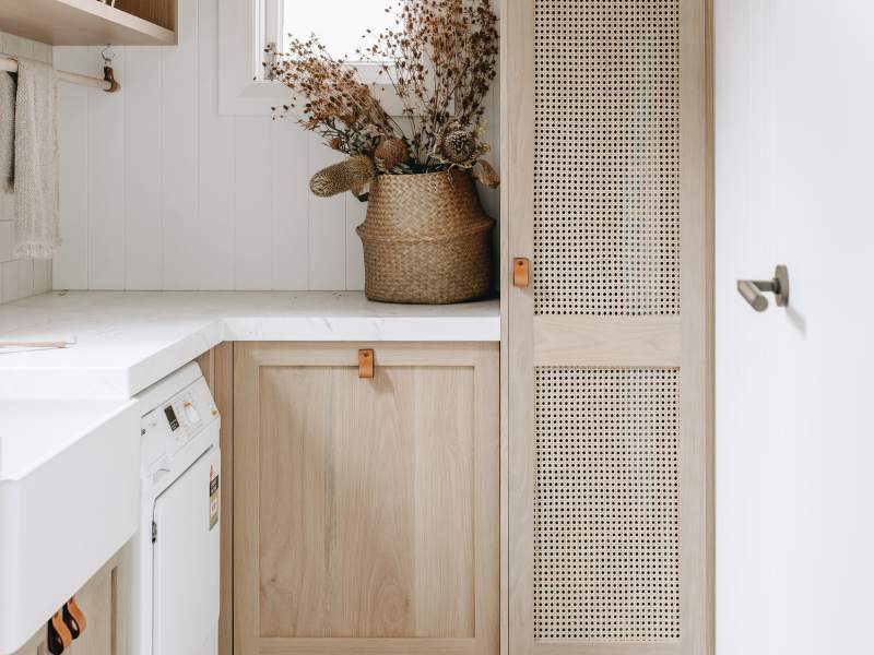 جنس کابینت آشپزخانه حصیری