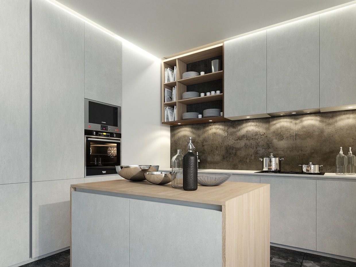 روش های نصب کابینت برای آشپزخانه کوچک