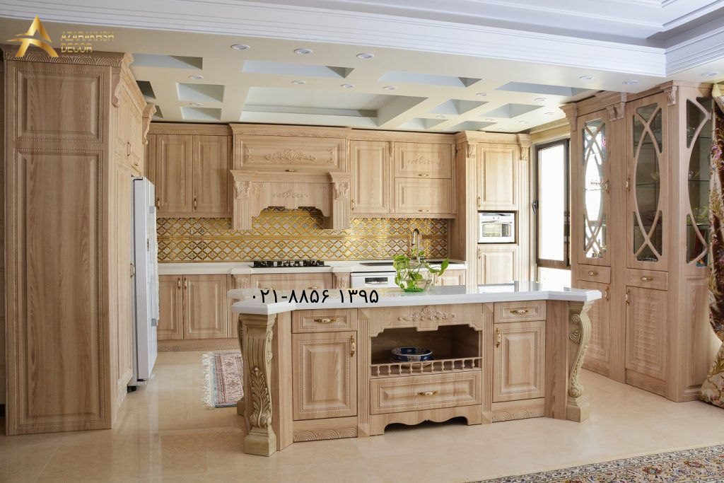 طراحی کابینت ممبران رنگ ققهوه ای