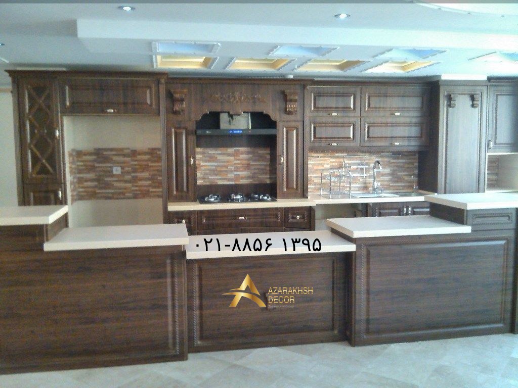 عکس کابینت تمام چوب