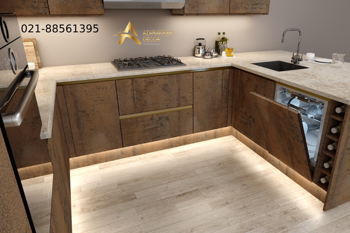 عکس کابینت دستگیره مخفی