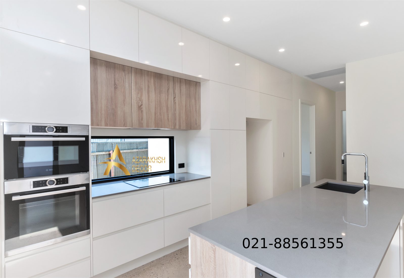  عکس کابینت های گلاس سفید