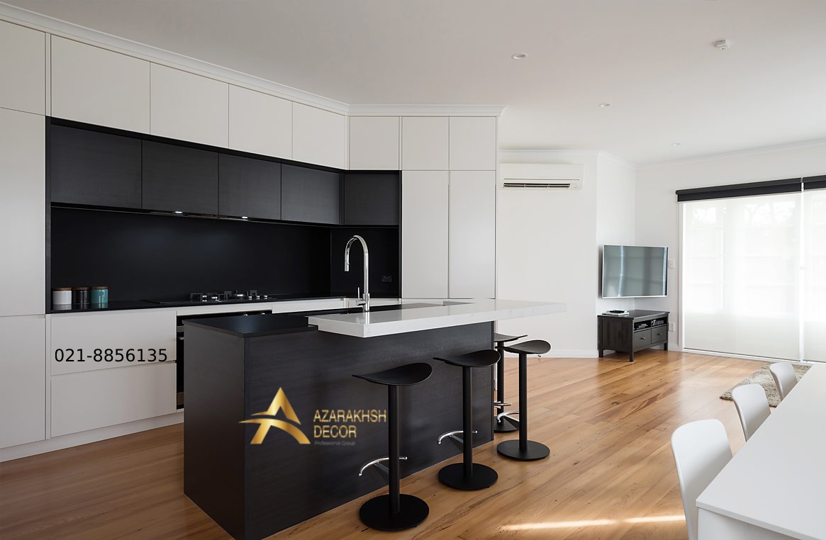 قیمت کابینت های گلاس سفید مشکی