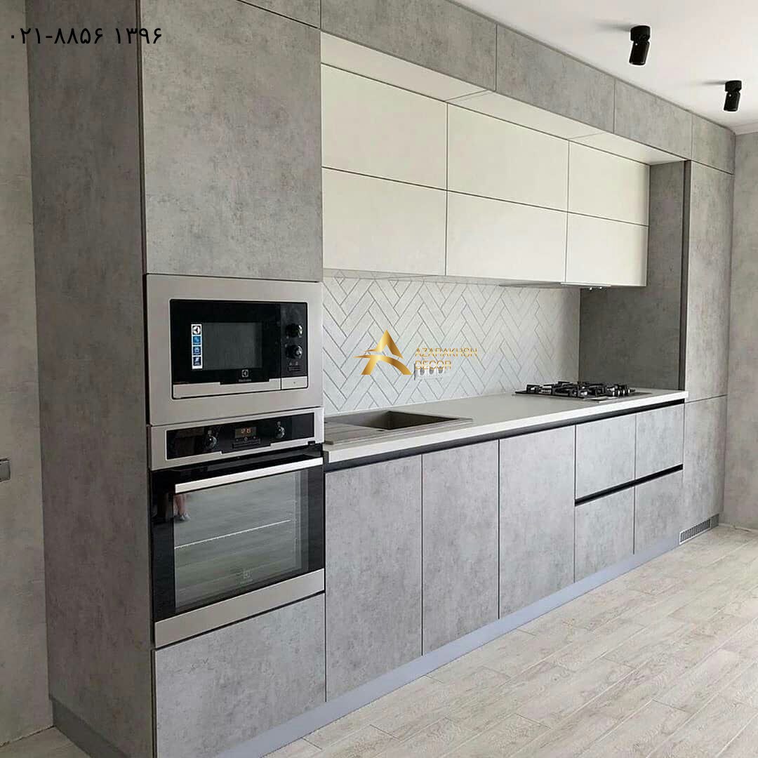 مدل جدید کابینت دو پله ای هایگلاس