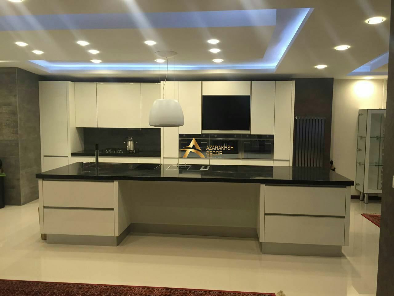 مدل جدید کابینت سفید مشکی
