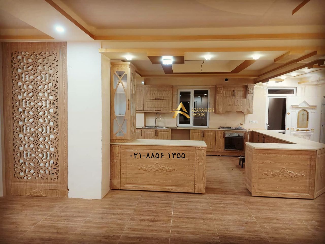 نمونه کابینت روکش دار