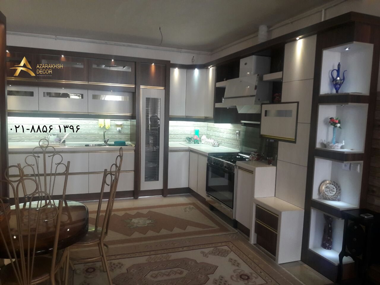 نمونه کار کابینت آشپزخانه ساده ایرانی
