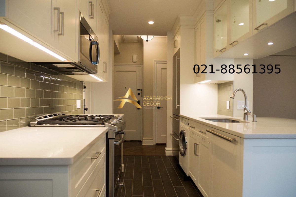 کابینت لوکس آشپزخانه کوچک