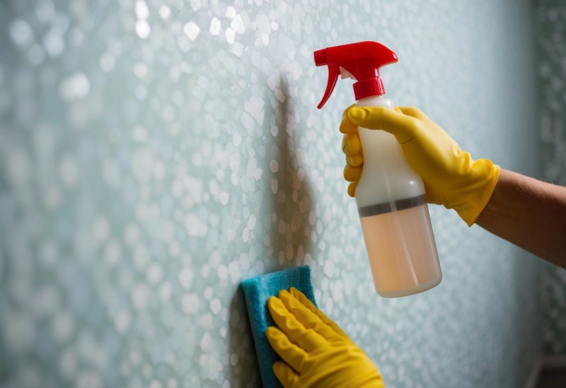 پاک کردن انواع لکه از روی کاغذ دیواری