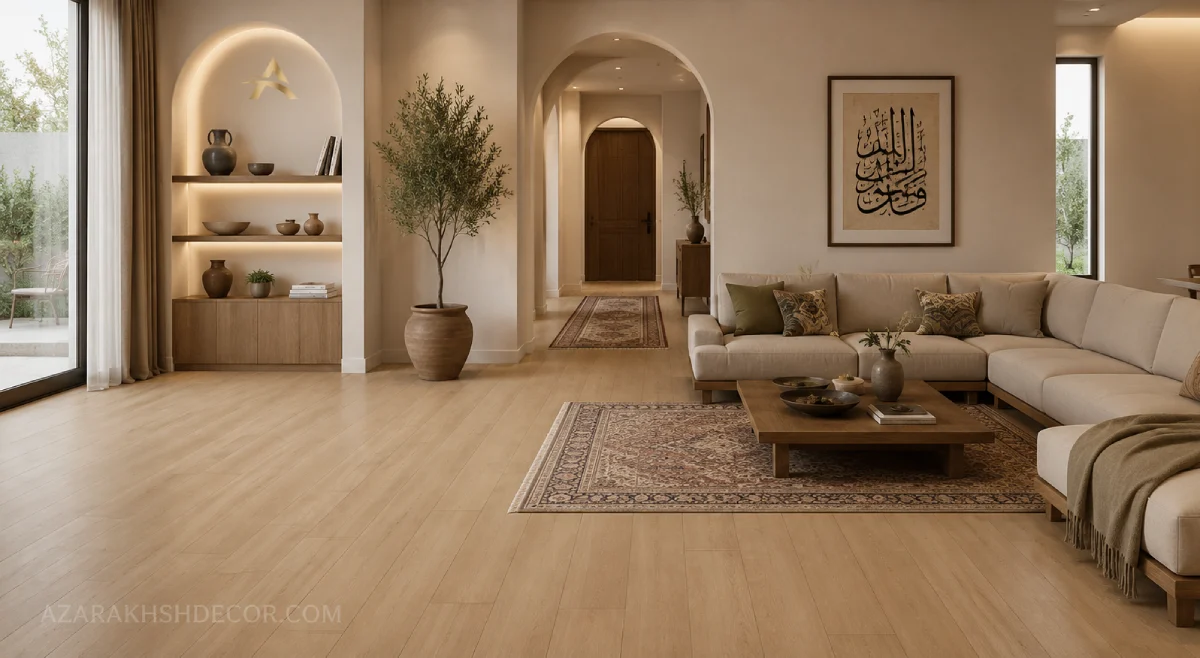 عکس کفپوش لمینت خانه