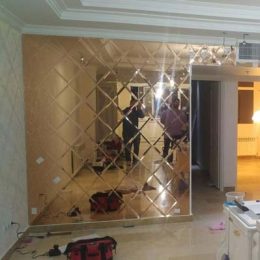 آینه طرح لوزی کلاسیک کد A14